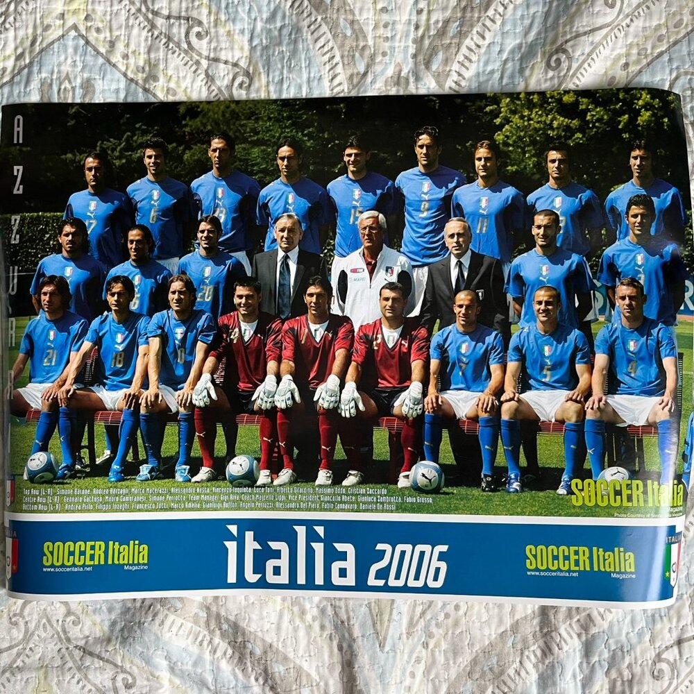 Bundle of 2 1996 Italy World Cup Champion Soccer posters